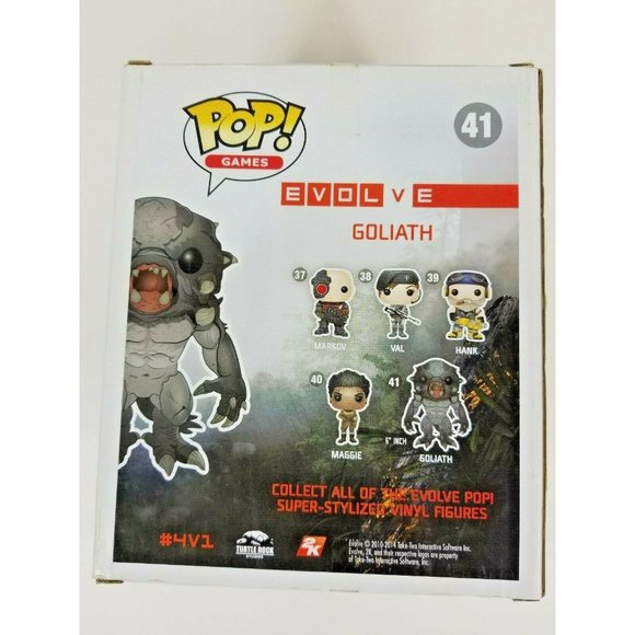 Funko Pop Evolve 41 Goliath Vinyl Bobble Head Pop Games 6" Large Figure New - Picture 8 of 12
